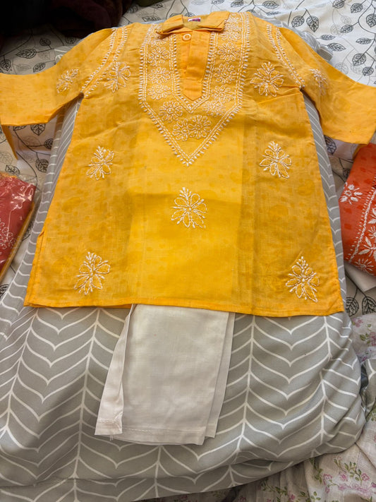 Raunak Kurta set (Yellow  kurta set)
