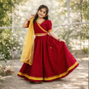 Raktima Red Brocade Lehanga